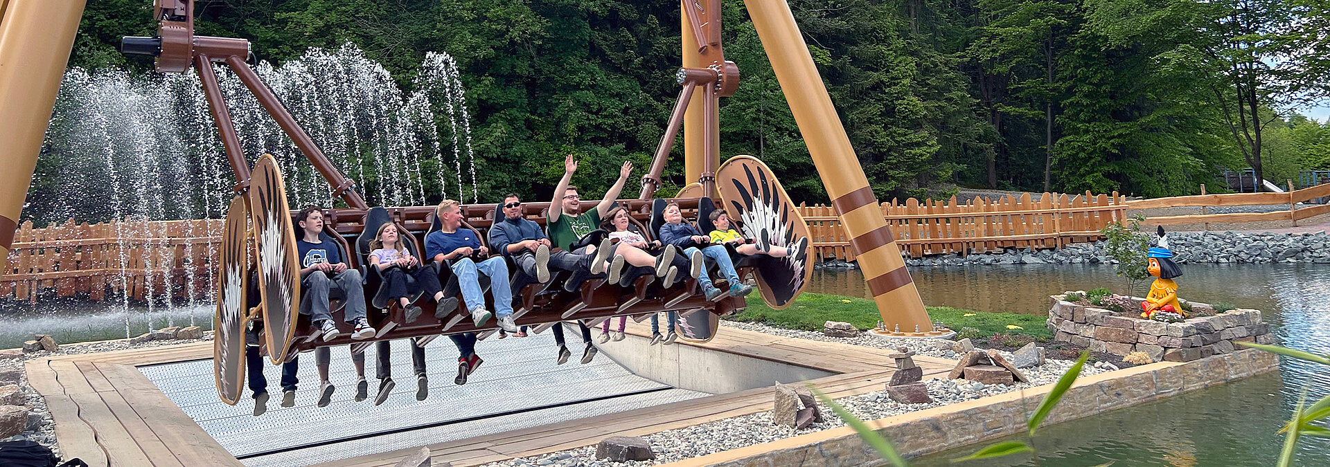 Großer Adlers freier Flug