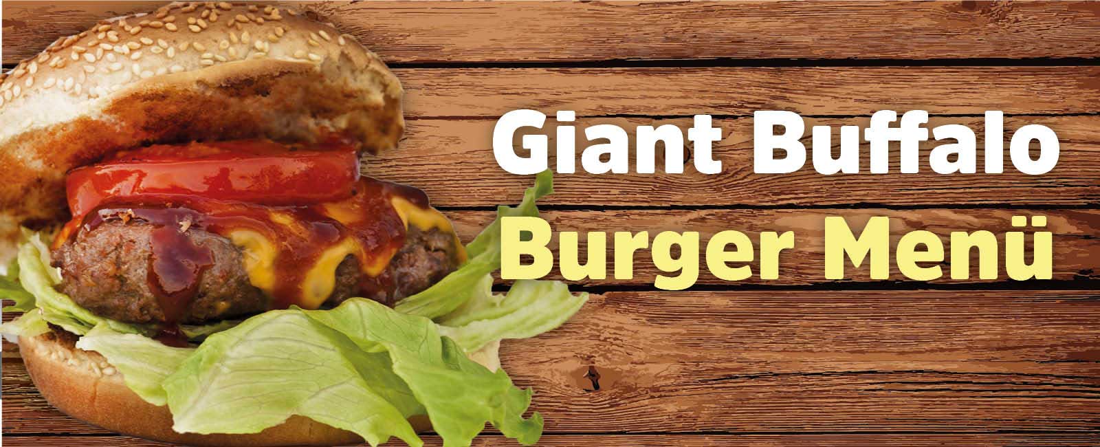Giant Buffalo Burger Menü